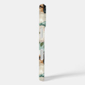 Elegante Welpen und Blumendruck Case-Mate iPhone Hülle (Rückseite / Rechts)