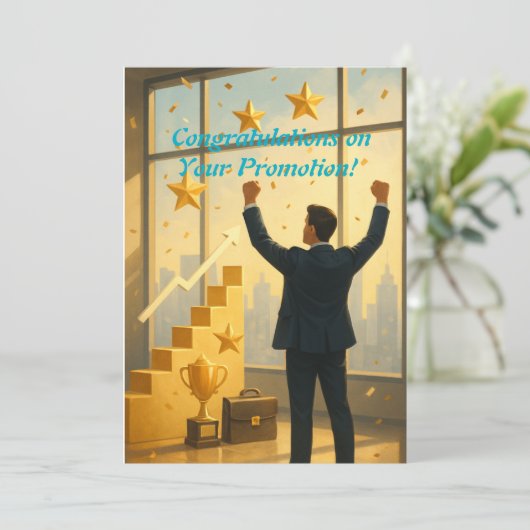 Elegante Werbeaktion Glückwunschkarte Feiertagskarte (Stehend Vorderseite)