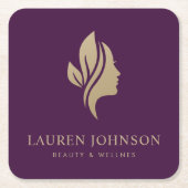 Elegante Werbeartikel für Ihr Unternehmen Rechteckiger Pappuntersetzer (Vorderseite)