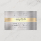 Elegante Werbegestaltung Ihr Logo-Firmenname Silve Visitenkarte (Rückseite)