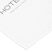 Elegante Werbung für das White Business Logo Großer Tischläufer (Ecke)