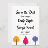 Elegante Whimsical farbenfrohe rustikale Hochzeit  Save The Date (Vorderseite)