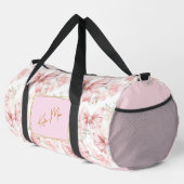 Elegante Whimsical Personalisiert Coquette Bow Lar Duffle Bag (Rechte Ecke)