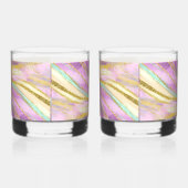 Elegante Whiskybrille mit Metallic Design Whiskyglas (Links)