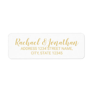 Elegante White and Gold Hochzeit