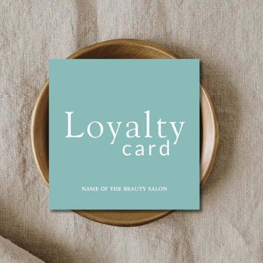 Elegante White Beauty Salon Treuekarte