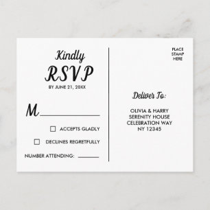 Elegante White Black UAWG Postcard Postkarte