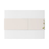 Elegante White Blume Bouquet Einladungsbanderole (Rückseitenbeispiel)