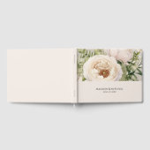 Elegante White Blume Bouquet Gästebuch (Voll)