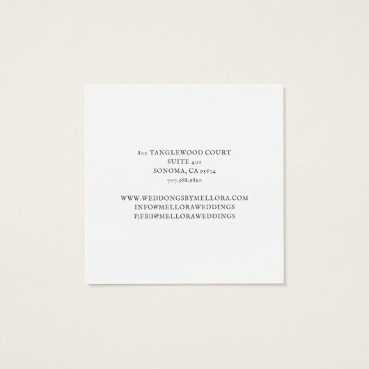 Elegante White Blume Earring Juwelry Display Card (Rückseite)