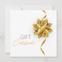 Elegante White Classy Luminous Gold Bow Geschenkka
