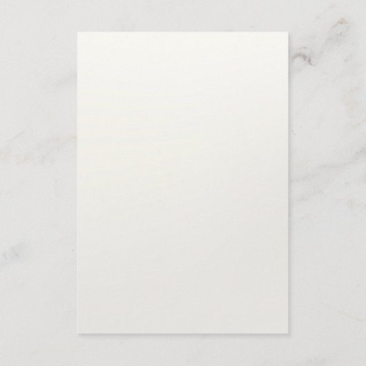 Elegante White Cream Herz - Detail-Abschlusskarte Begleitkarte (Rückseite)