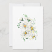 Elegante White Daisies Christliche Hochzeit Einladung (Rückseite)