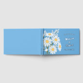 Elegante White Daisies Rustic Wedding Foil Gästebuch (Voll)