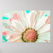 Elegante White Daisy Artwork | Poster (Vorne)
