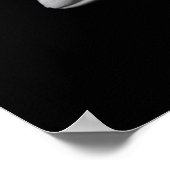 Elegante White Daisy Blume Poster (Ecke)