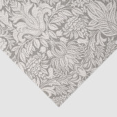 Elegante White Damask Floral Wohngestaltung Seidenpapier (Ausschnitt)