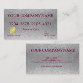 Elegante White Glitzer Kreditkarte Visitenkarte (Vorne/Hinten)