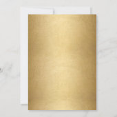 Elegante White Gold Black Graduate Class 2025 Ankündigung (Rückseite)