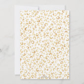 Elegante White Gold Glitzer Leopard Animal Print (Rückseite)