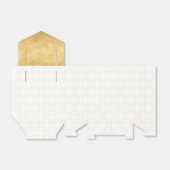 Elegante White & Gold Lilie Geschenkbox Geschenkschachtel (Ungefaltet)