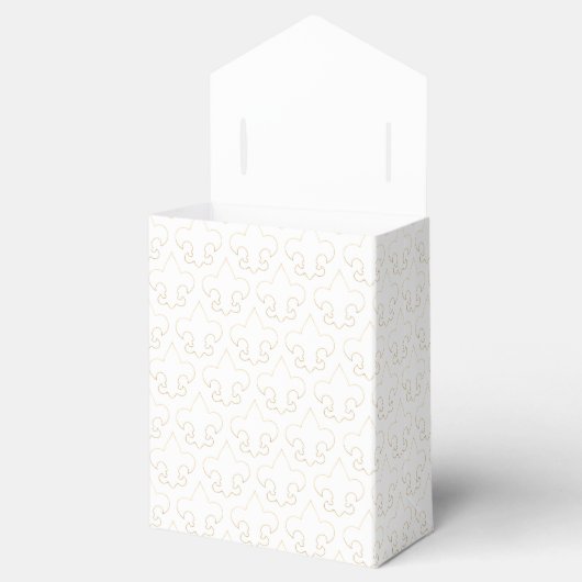 Elegante White & Gold Lilie Geschenkbox Geschenkschachtel (Geöffnet)