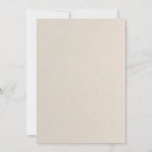 Elegante White Gold Rose Blumenhochzeit Einladung (Rückseite)