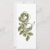 Elegante White Gold Rose Einladung zum Hochzeitsfe (Vorderseite)