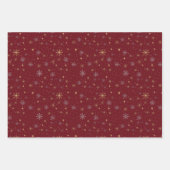 Elegante White Gold Weihnachten Geschenkpapier Set (Vorderseite 3)