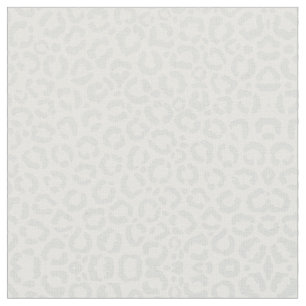 Elegante White Gray Leopard Cheetah Animal Print Stoff