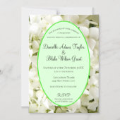 Elegante White Hydrangea Wedding Einladung Magnet (Vorderseite)
