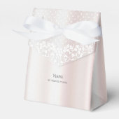 Elegante White Lace Floral Gevor Box Geschenkschachtel (Vorderseite)