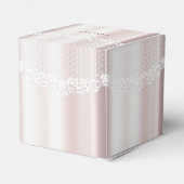 Elegante White Lace Floral Gevor Box Geschenkschachtel (Rückseite)