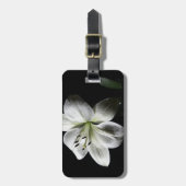 Elegante White Lily Gepäckmarke Gepäckanhänger (Vorderseite vertikal)