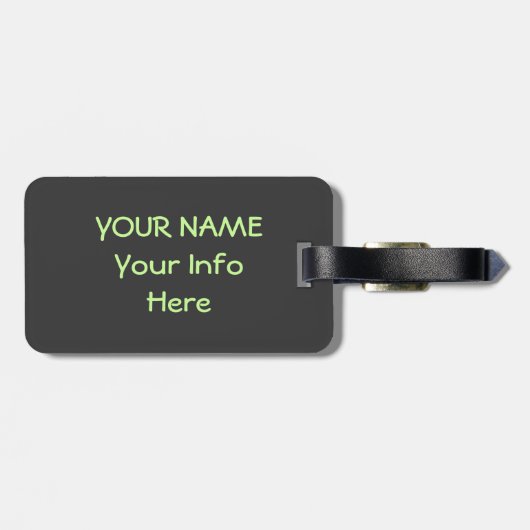 Elegante White Lily Gepäckmarke Gepäckanhänger (Rückseite horizontal)