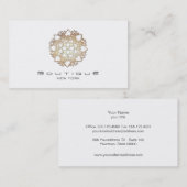 Elegante White Lotus Blume Einfach Beruflich Visitenkarte (Vorne/Hinten)