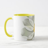 Elegante White Lotus Illustration Tasse (Links)