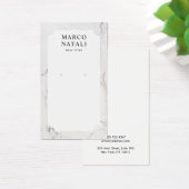 Elegante White Marble Earring Display Card (Schreibtisch)