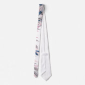 Elegante White Navy Blush Wedding Neck Krawatte (Rückseite)