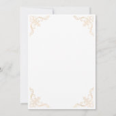 Elegante White Nikah Islamische Hochzeit Einladung (Rückseite)