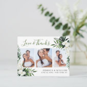 Elegante White Orchids Bohemisch Hochzeit Vielen D Postkarte (Stehend Vorderseite)