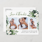 Elegante White Orchids Bohemisch Hochzeit Vielen D Postkarte (Vorne/Hinten)