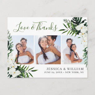 Elegante White Orchids Bohemisch Hochzeit Vielen D Postkarte