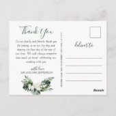 Elegante White Orchids Bohemisch Hochzeit Vielen D Postkarte (Rückseite)