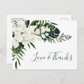 Elegante White Orchids Bohemisch Hochzeit Vielen D Postkarte (Vorne/Hinten)