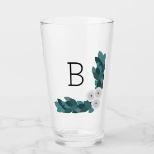 Elegante White Ranunculus Blume & Foliage Mono Glas