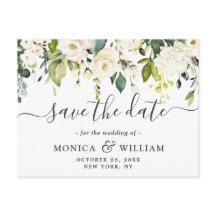 Elegante White Roses-Blume Hochzeitssache Datum sp