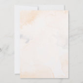 Elegante White Roses Minimalistische Einladung zur (Rückseite)