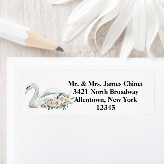 Elegante White Swan-Adresse (Insitu)