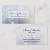 Elegante White Wedding Rose Feminine Visitenkarte (Vorne/Hinten)